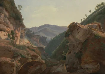 Mountain Landscape with Road to Naples